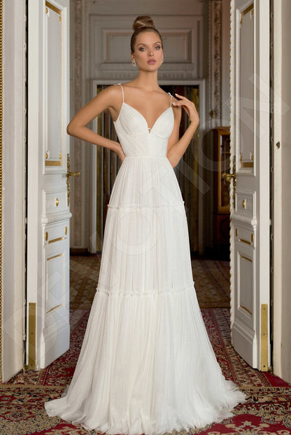 Ksailin A-line Sweetheart Off White Wedding dress