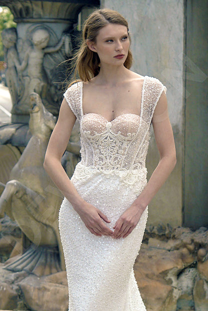 Amely Trumpet/Mermaid Sweetheart Milk Wedding dress