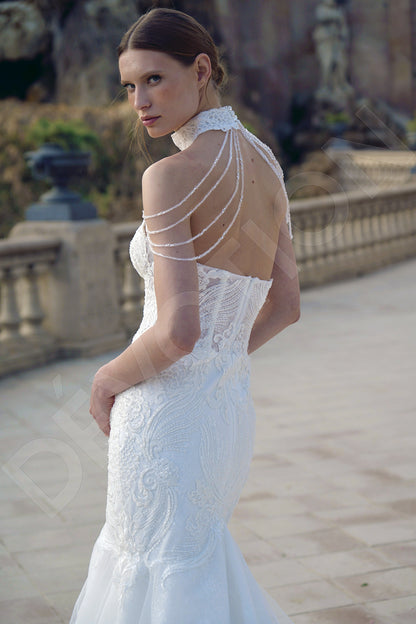 Francesca Trumpet/Mermaid Sweetheart Milk Wedding dress