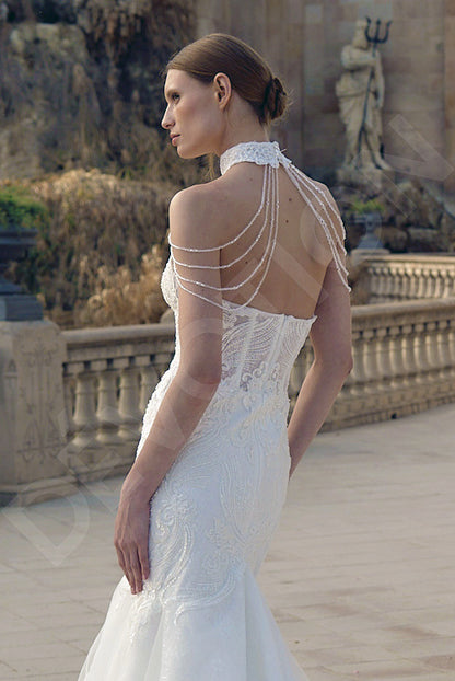 Francesca Trumpet/Mermaid Sweetheart Milk Wedding dress