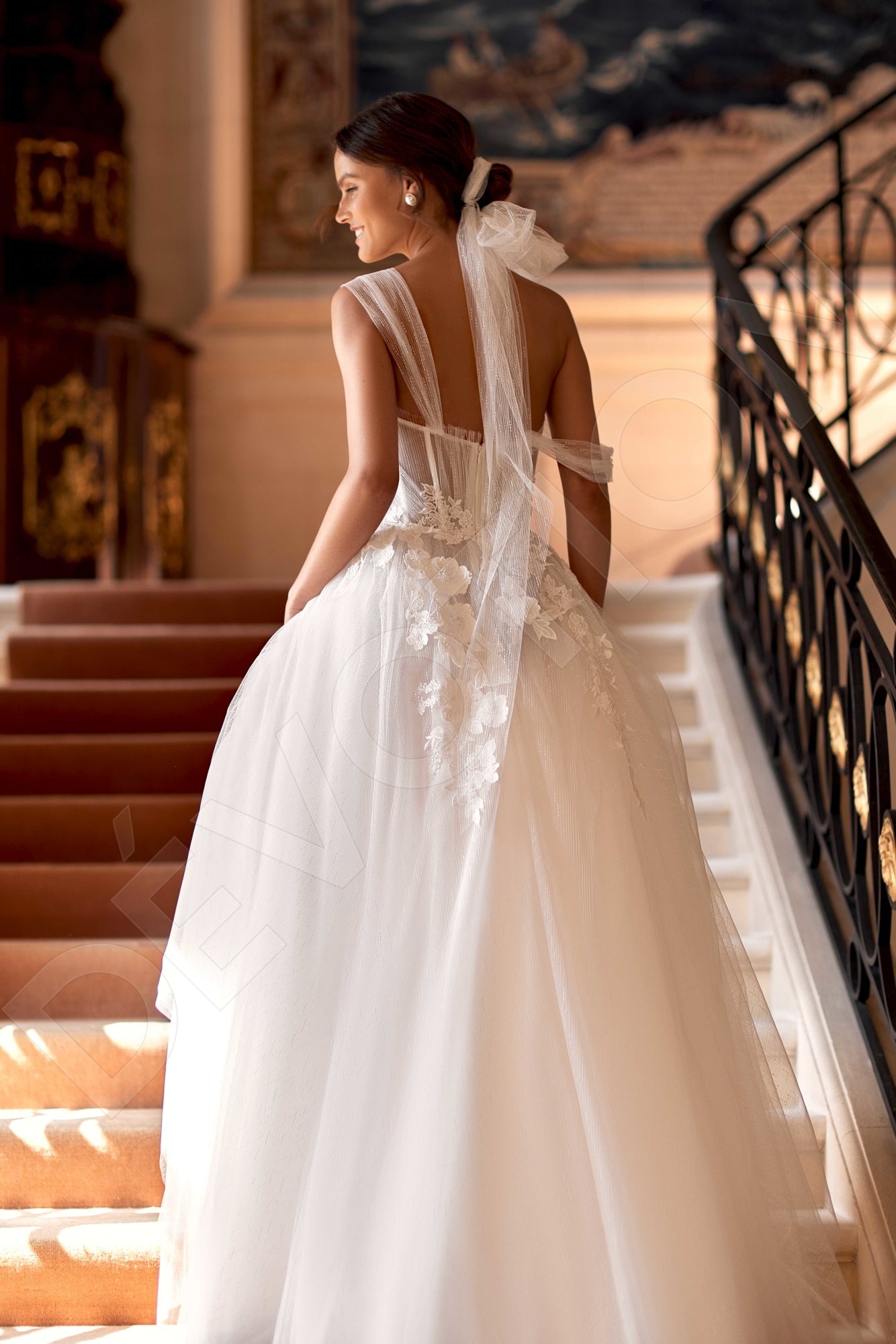 Brigina A-line Sweetheart Milk Wedding dress