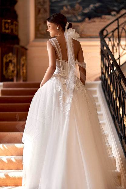 Brigina A-line Sweetheart Milk Wedding dress