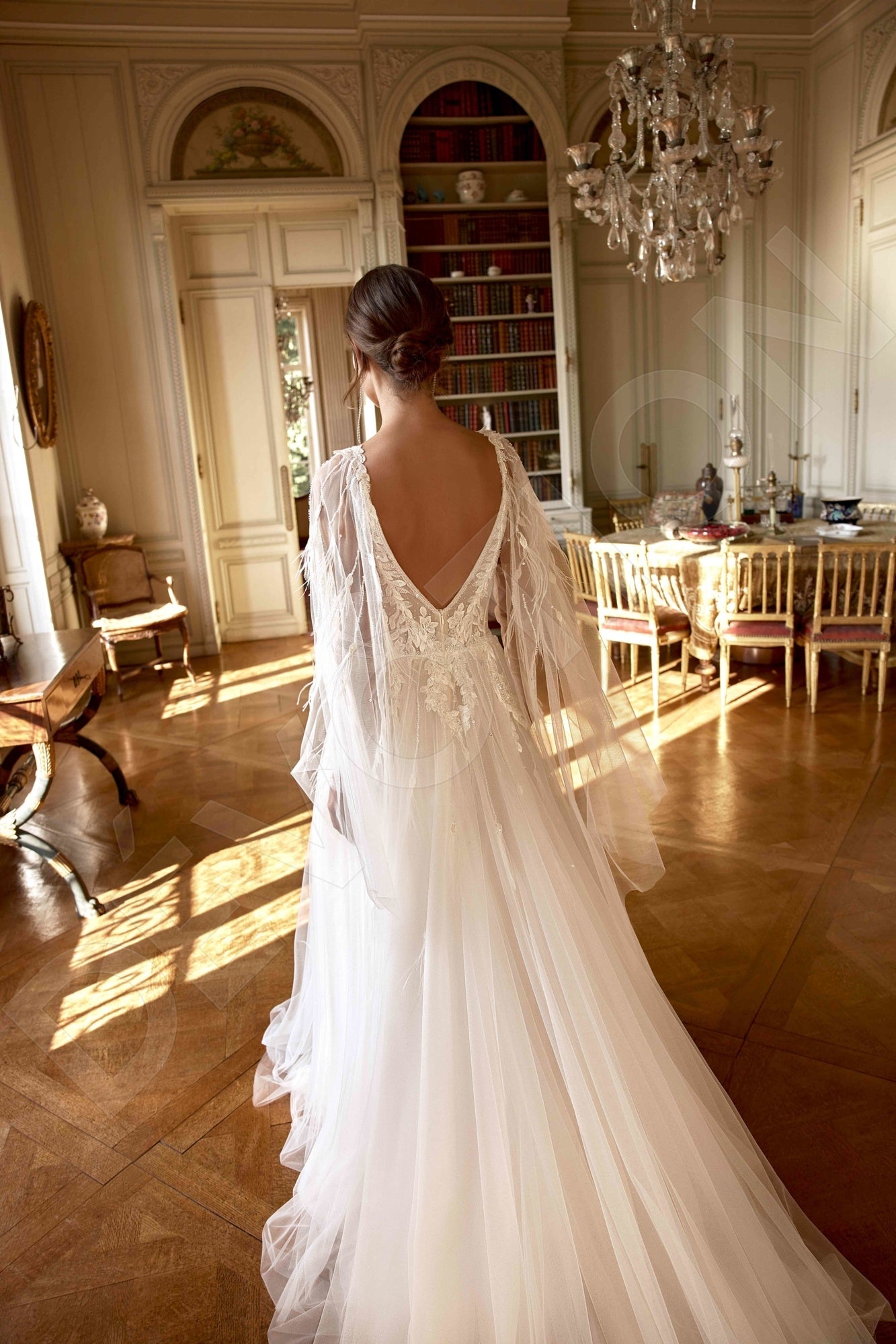 Fly A-line Sweetheart Milk Wedding dress