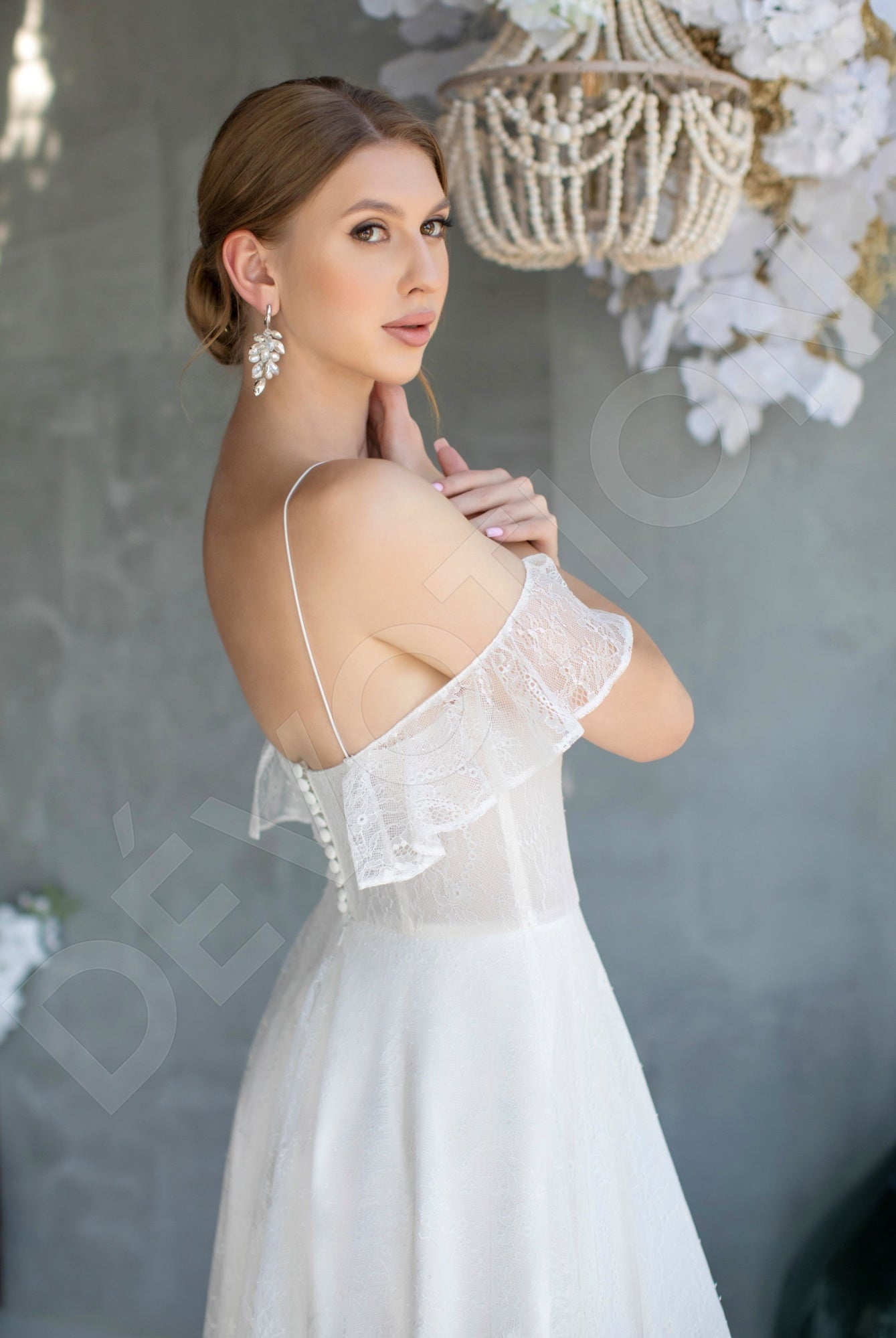 Alane A-line Sweetheart Milk Wedding dress