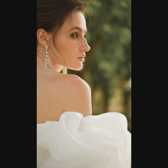 Delaney Trumpet/Mermaid Sweetheart Milk Wedding dress