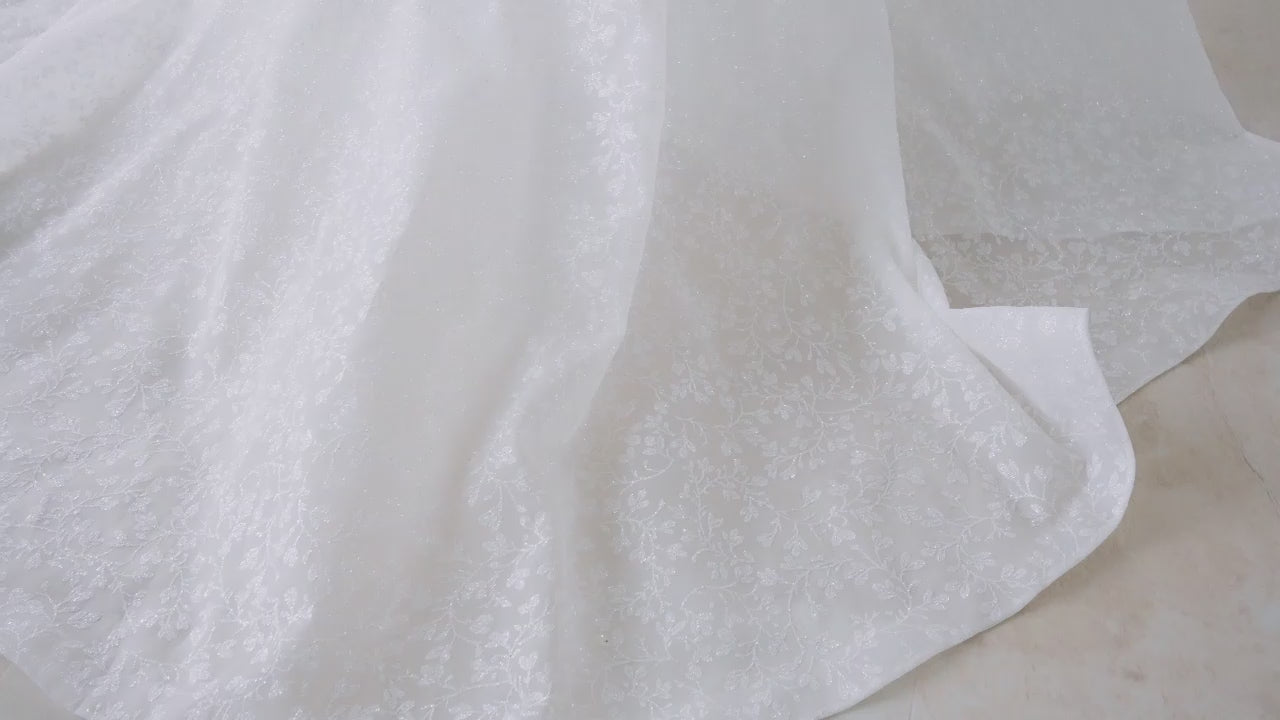 Charly A-line Off-shoulder/Drop shoulders LightMilk Wedding dress video
