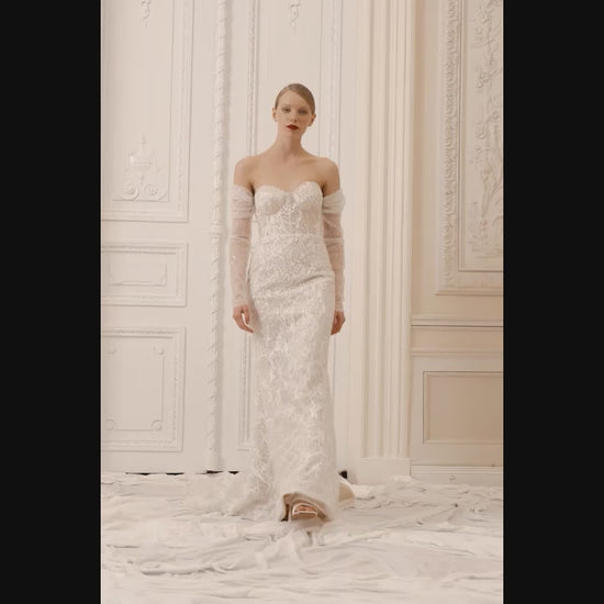 Sophia Trumpet/Mermaid Sweetheart Nude Wedding dress