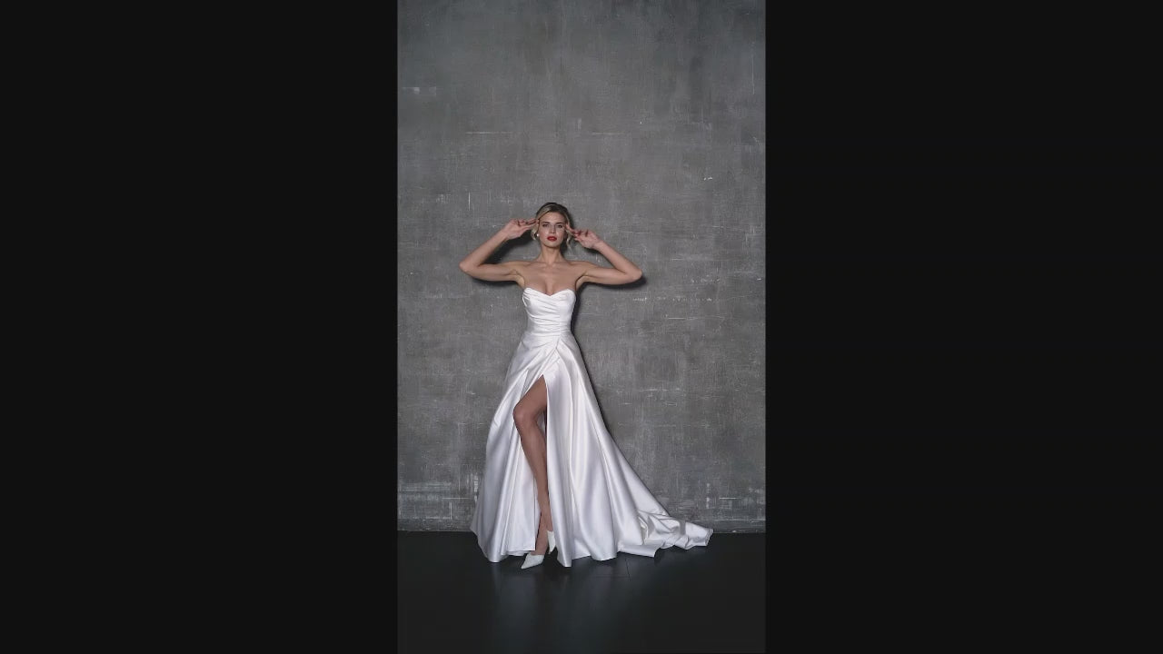 Annet A-line Sweetheart Ivory Wedding dress