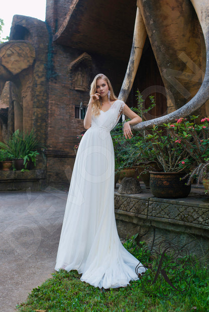 Anvil Open back A-line Straps Wedding Dress 8