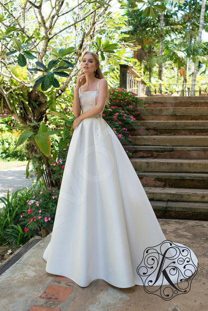 Laluna Open back A-line Straps Wedding Dress 5
