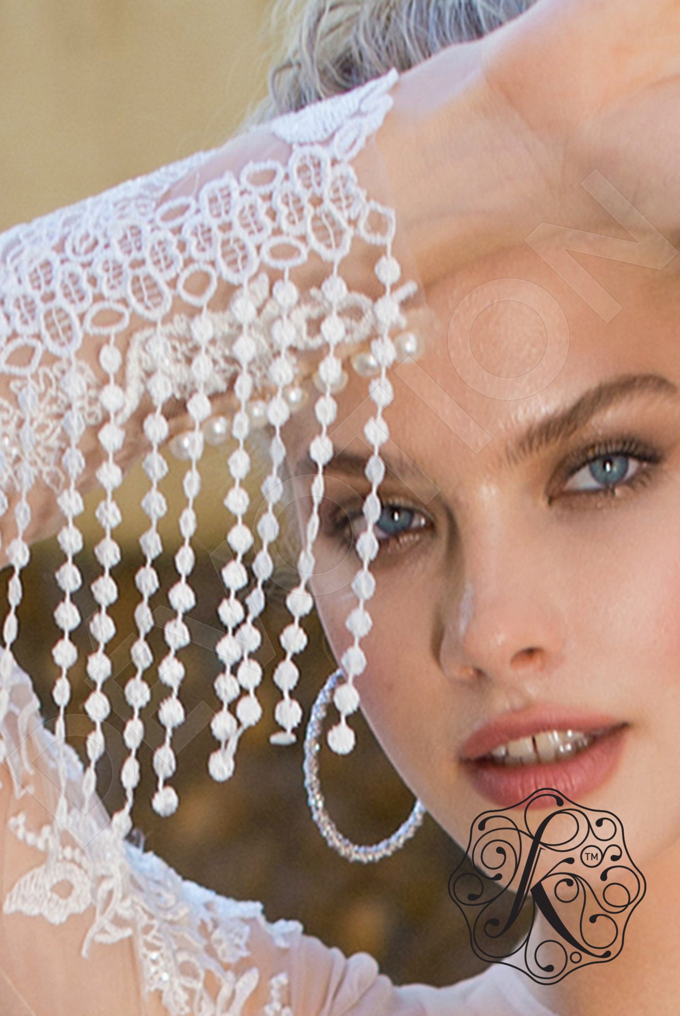 Patrisha Full back A-line Long sleeve Wedding Dress 5