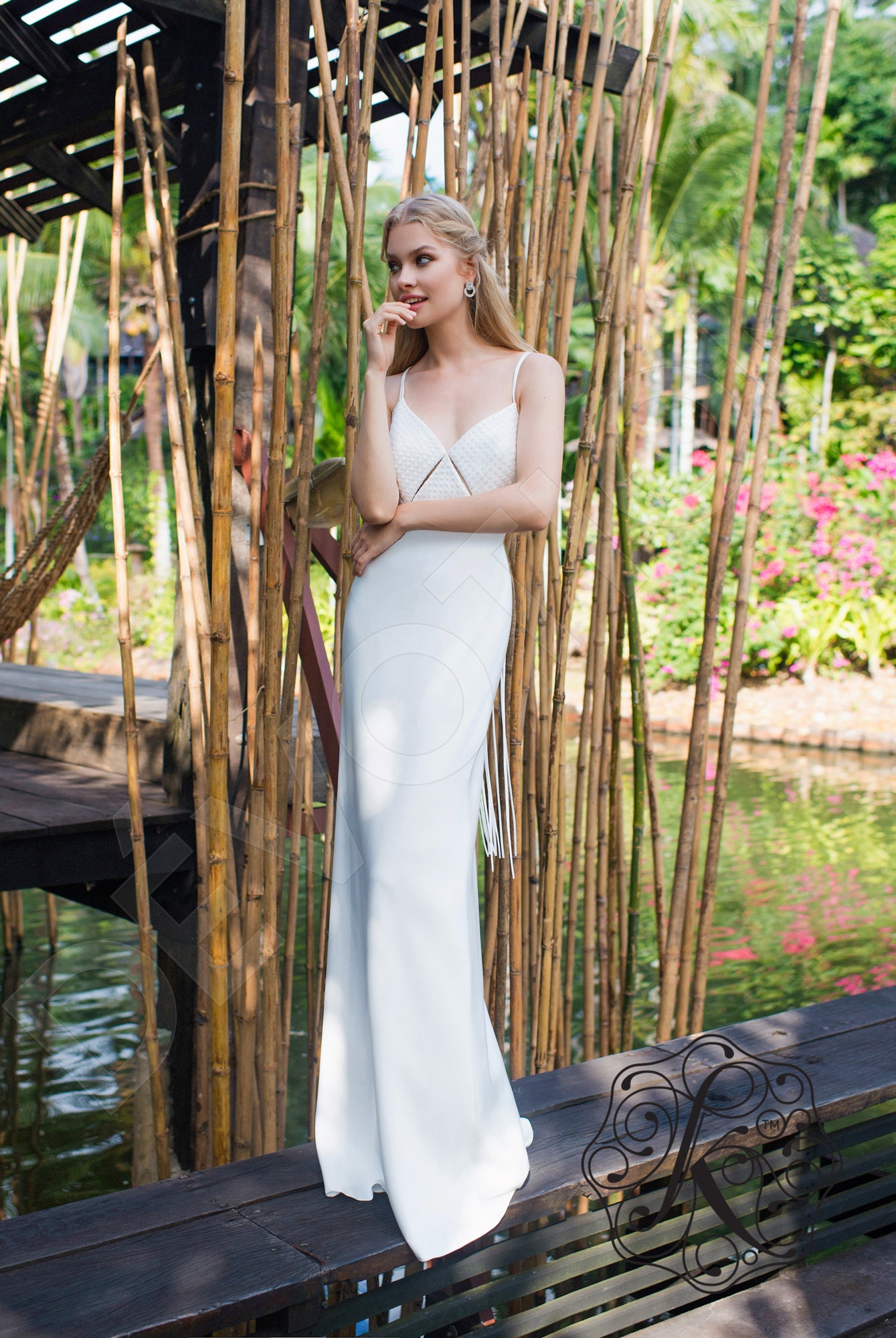 Wilson Full back A-line Straps Wedding Dress 8