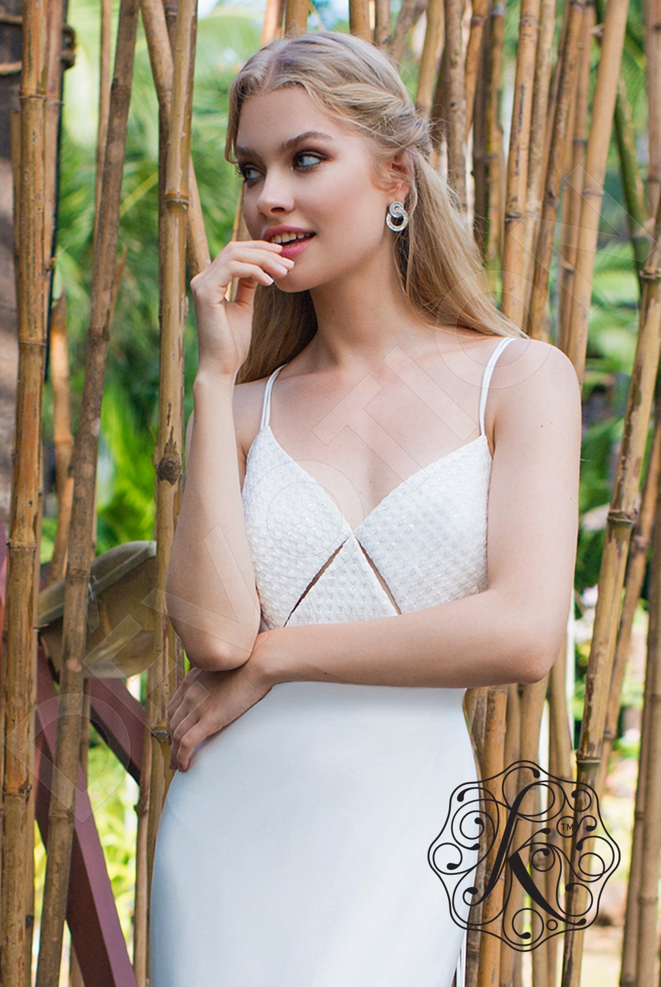 Wilson Full back A-line Straps Wedding Dress 6