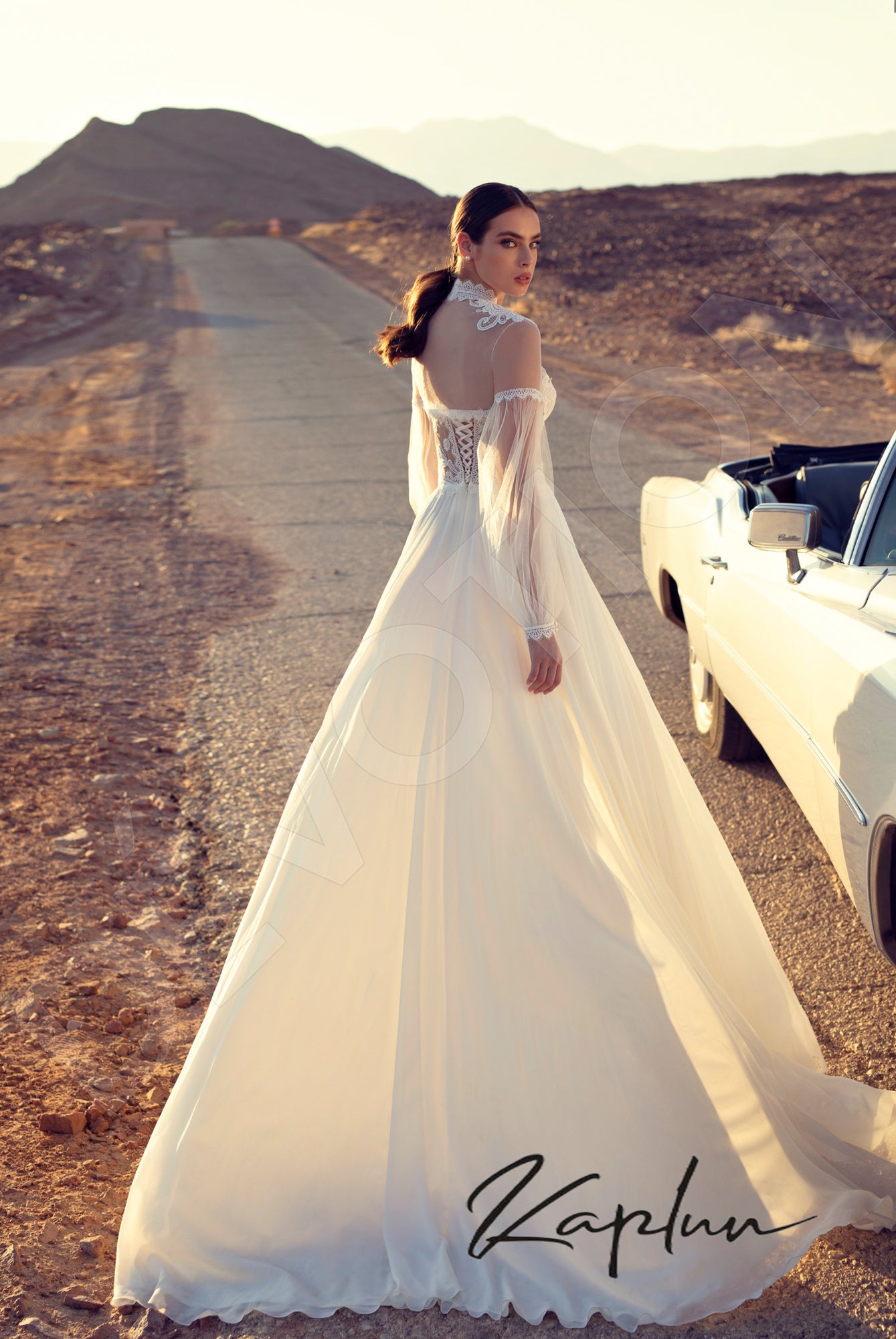 Itery Full back A-line Long sleeve Wedding Dress 6