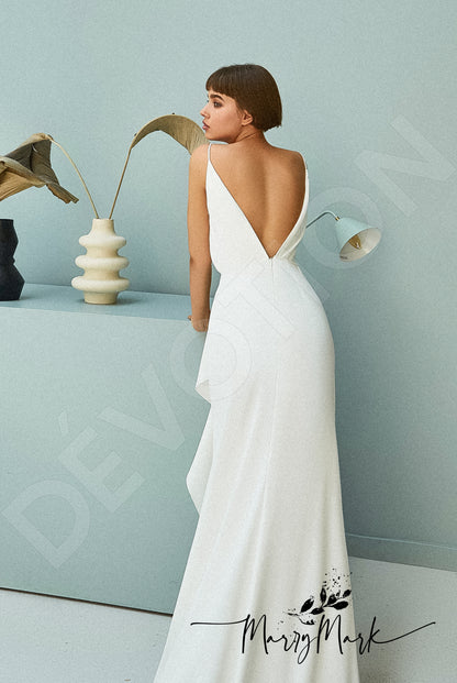 Djuta Open back Trumpet/Mermaid Straps Wedding Dress 4
