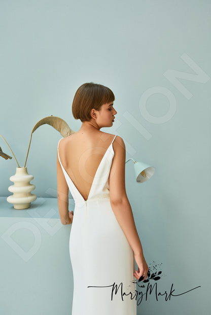 Djuta Open back Trumpet/Mermaid Straps Wedding Dress 6