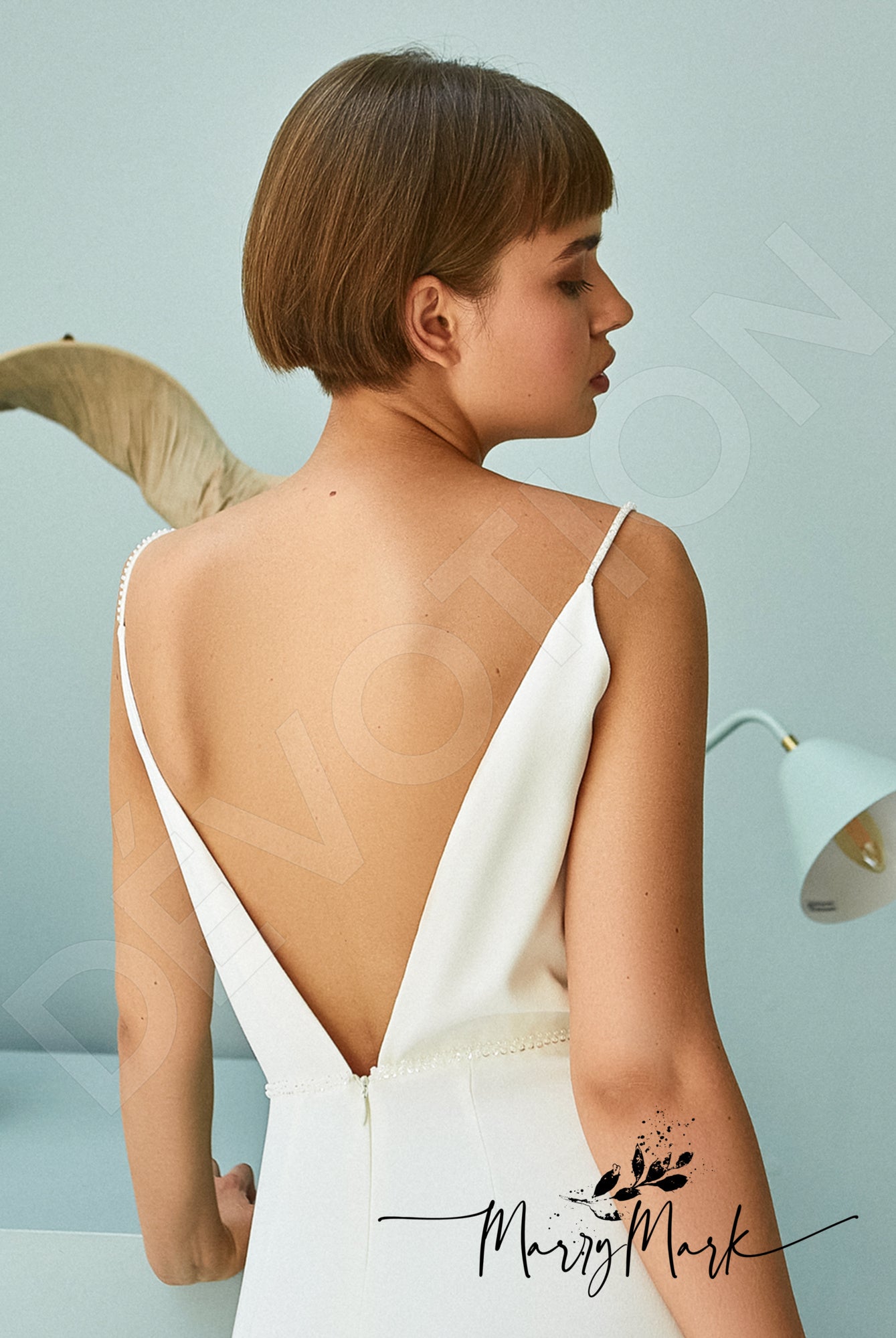 Djuta Open back Trumpet/Mermaid Straps Wedding Dress 3