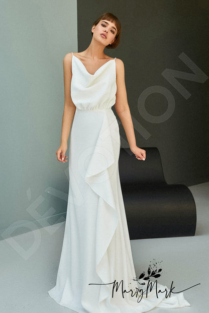 Djuta Open back Trumpet/Mermaid Straps Wedding Dress Front