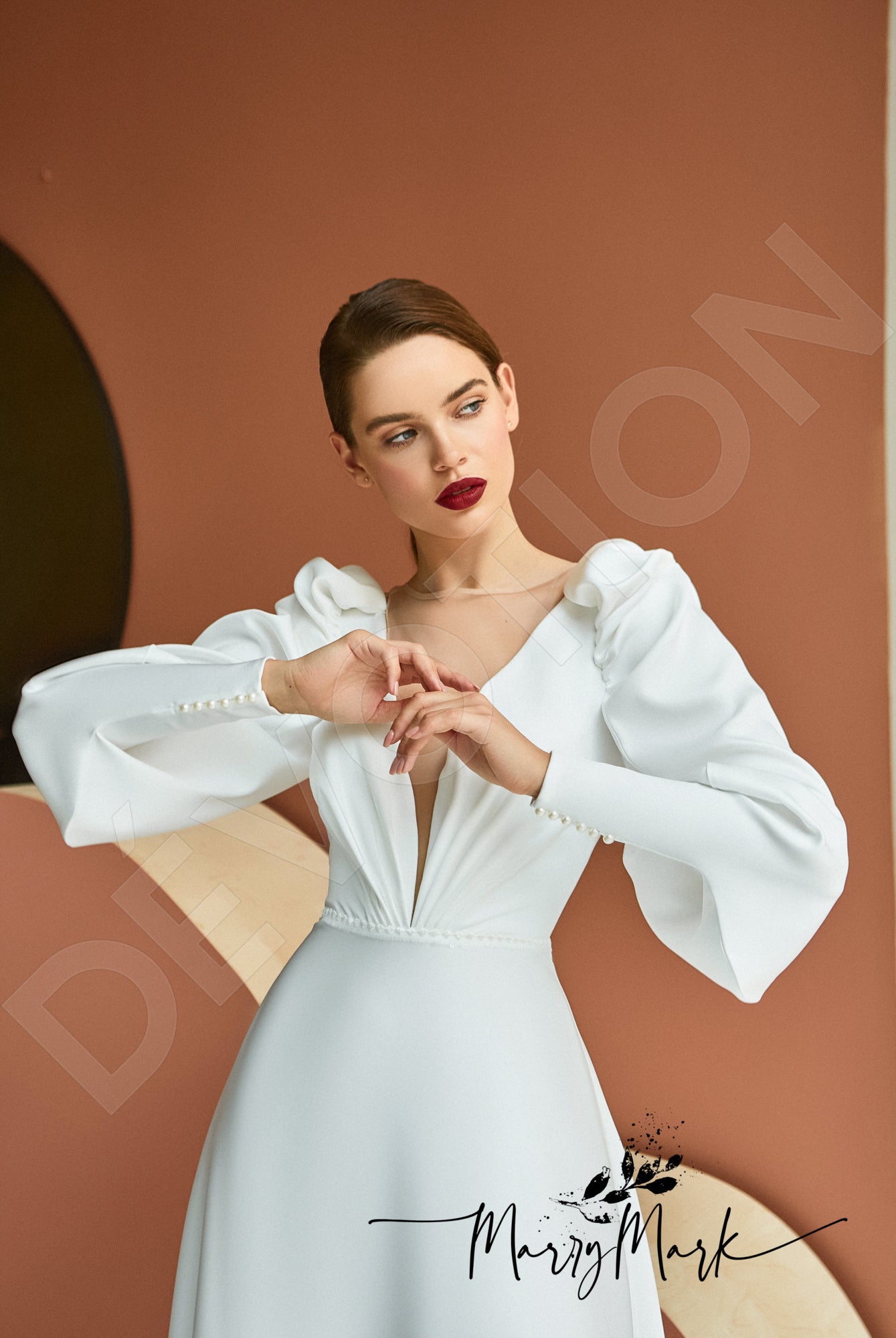 Maltina A-line Illusion Milk Wedding dress