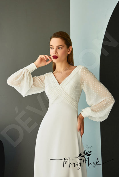 Sivilin Open back A-line Long sleeve Wedding Dress 2