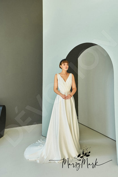 Vilda Open back A-line Straps Wedding Dress 9