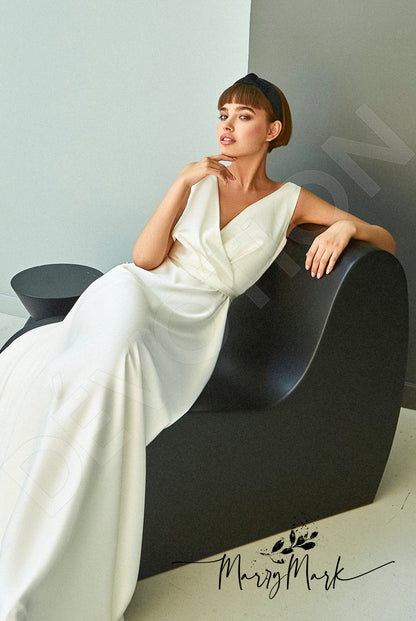 Vilda Open back A-line Straps Wedding Dress 2