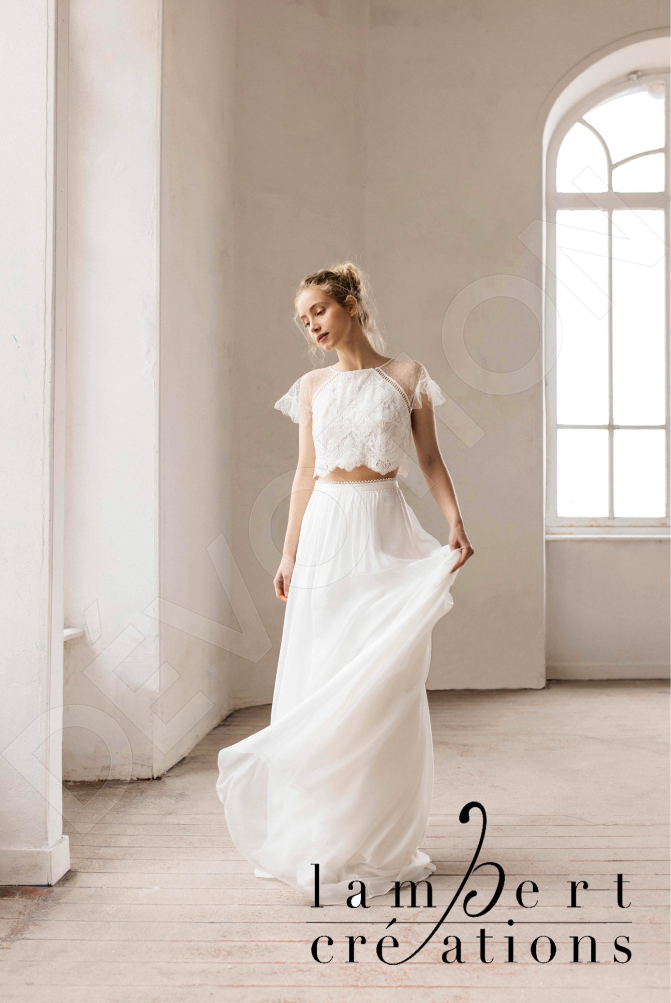 Alisée A-line Jewel Ivory Wedding dress