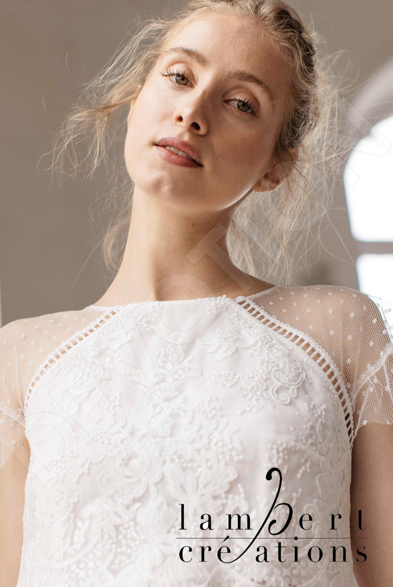 Alisée A-line Jewel Ivory Wedding dress