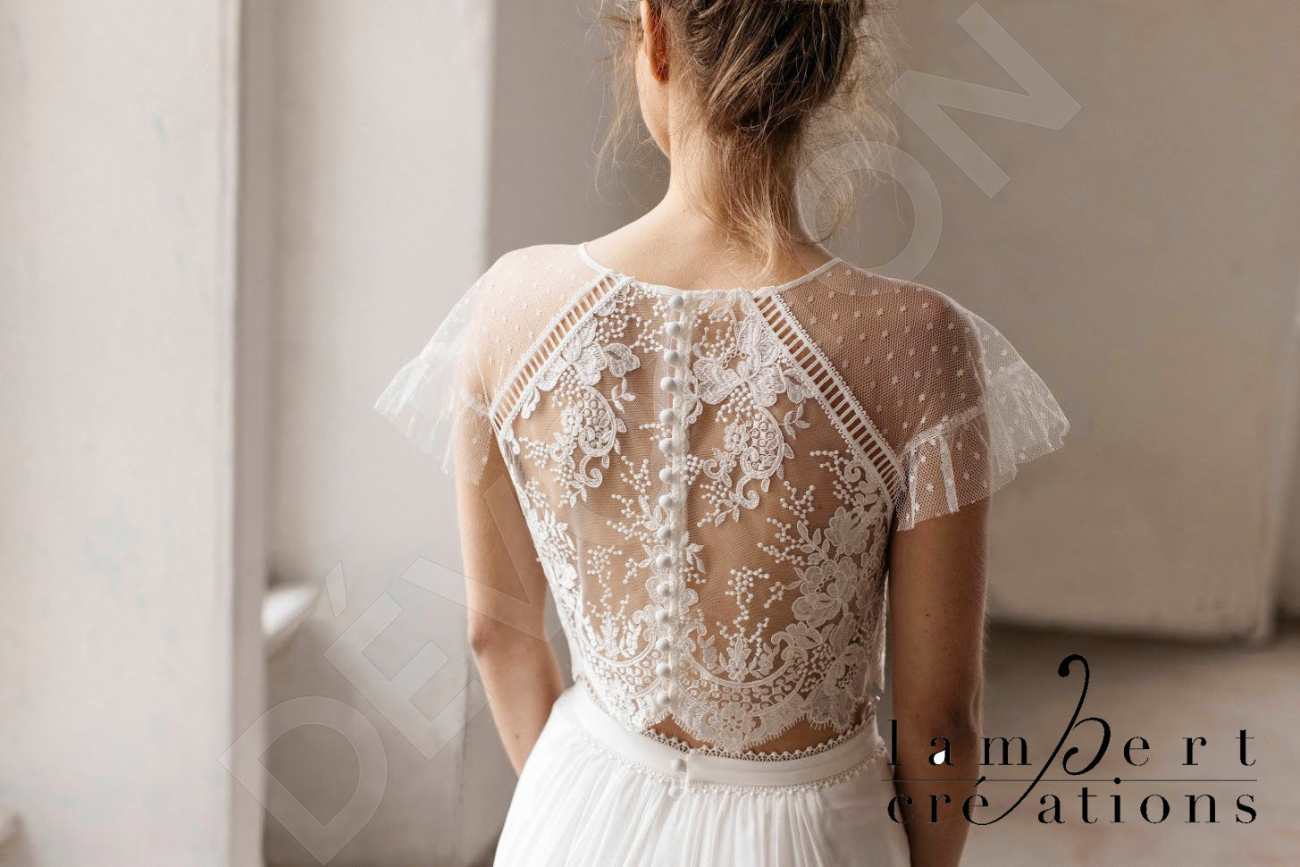 Alisée A-line Jewel Ivory Wedding dress