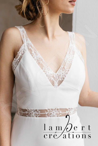 Lagune Open back A-line Straps Wedding Dress 3