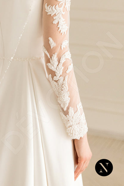 Glory Full back A-line Long sleeve Wedding Dress 6
