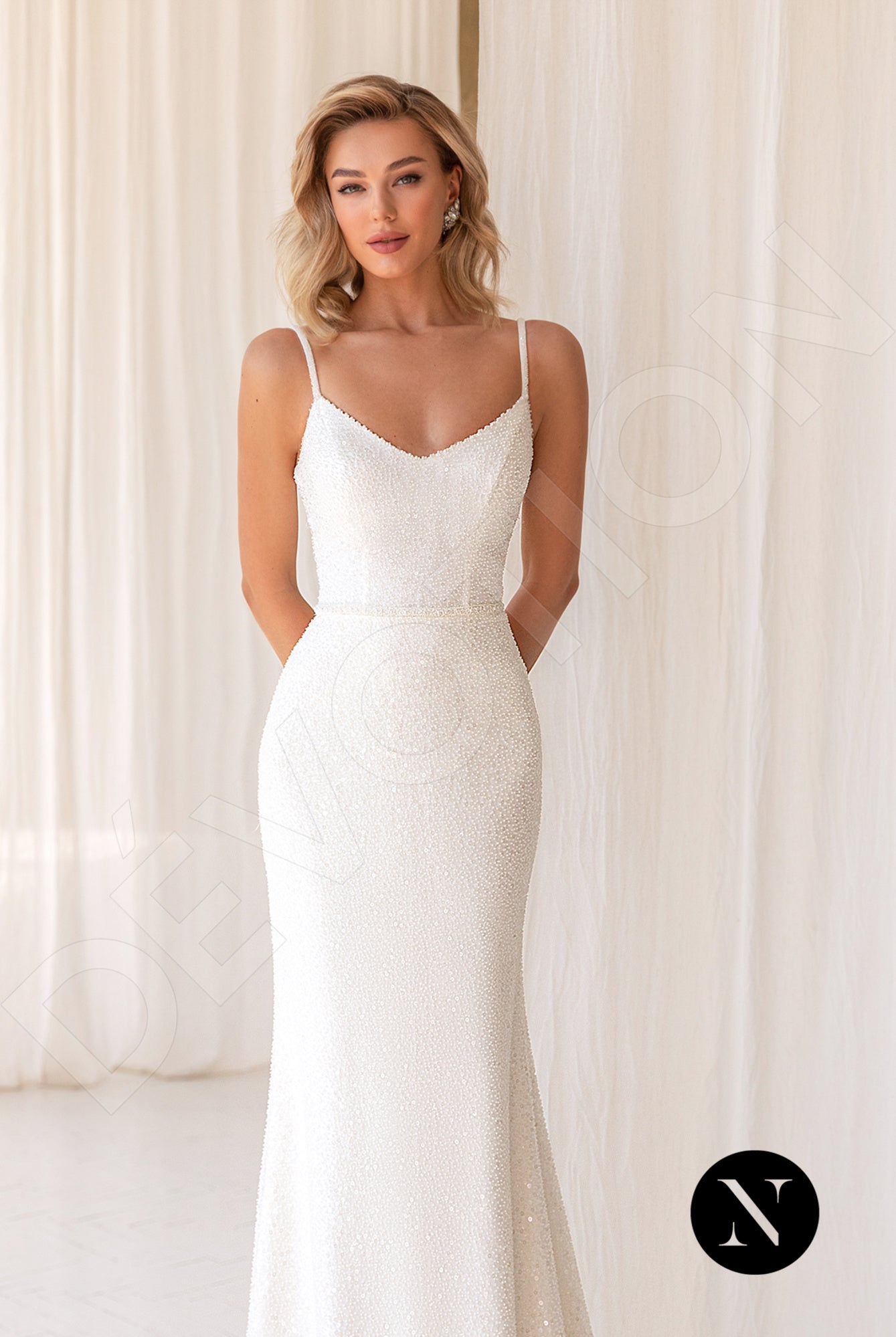 Laure Trumpet/Mermaid Sweetheart Ivory Wedding dress