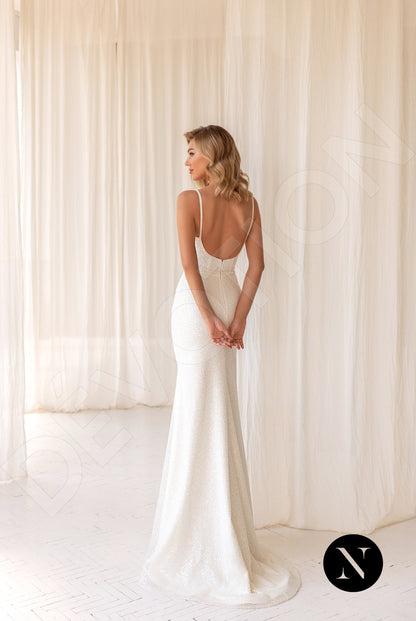 Laure Open back Trumpet/Mermaid Straps Wedding Dress 6