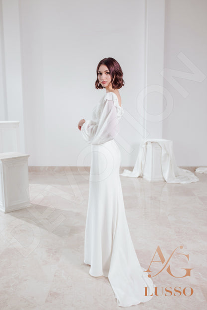 Jacquelina Open back Trumpet/Mermaid Long sleeve Wedding Dress 6