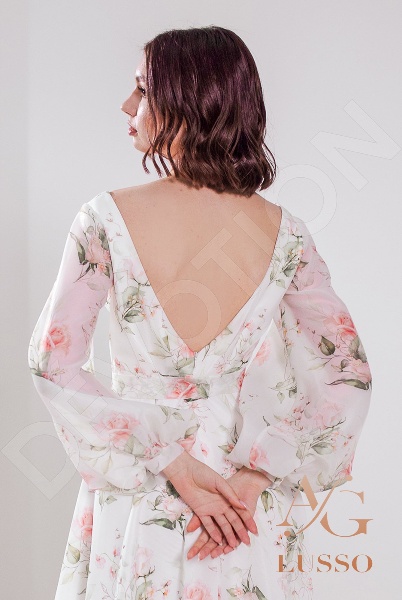 Rosalita Open back A-line Long sleeve Wedding Dress 6