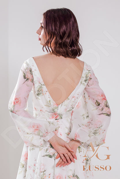 Rosalita Open back A-line Long sleeve Wedding Dress 6