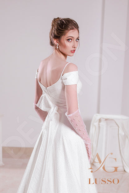 Shine Emilla Open back A-line Straps Wedding Dress 5