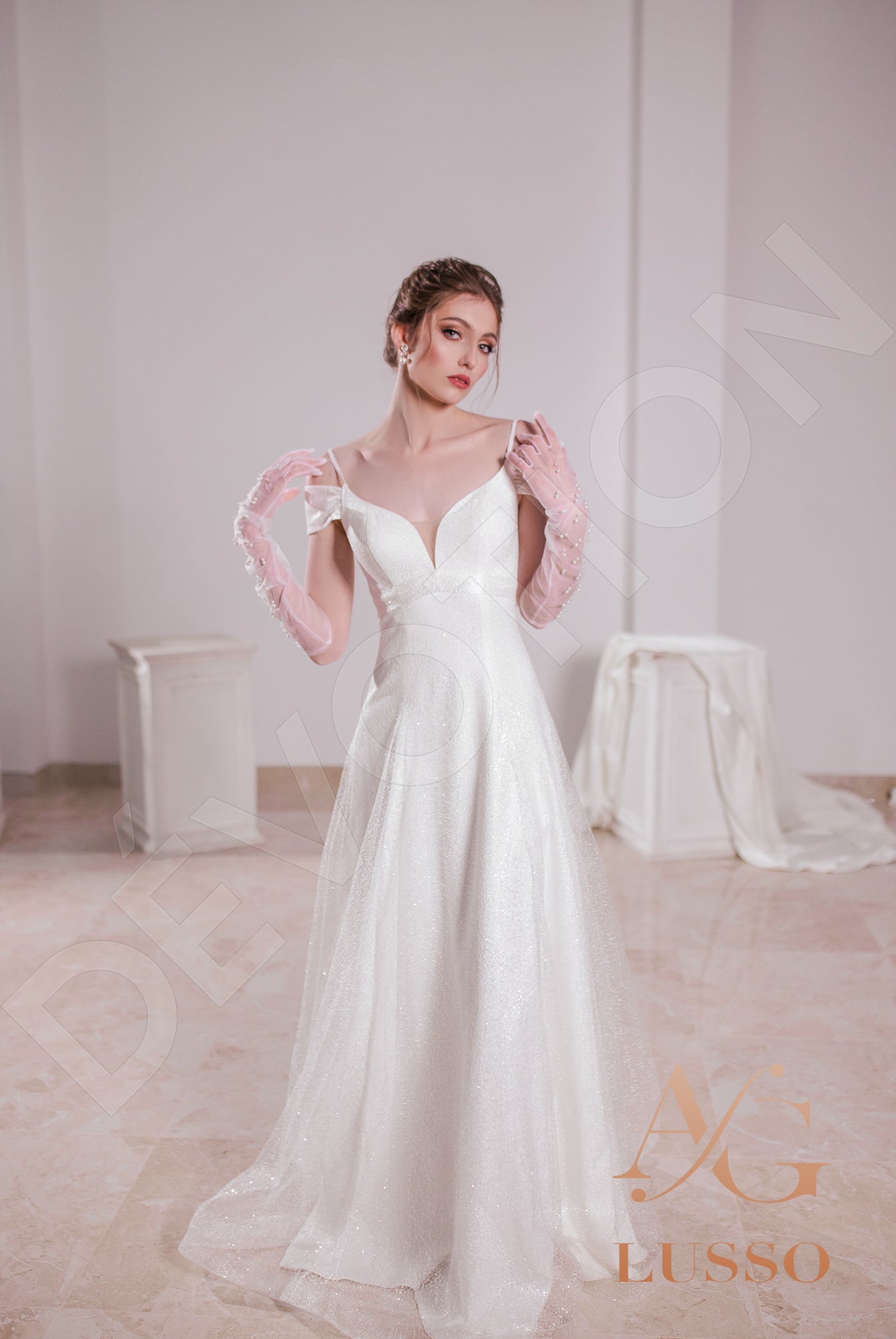 Shine Emilla Open back A-line Straps Wedding Dress 10