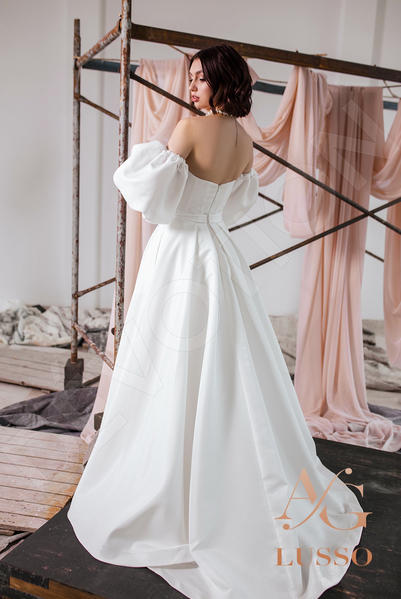Arienna A-line Sweetheart LightMilk Wedding dress