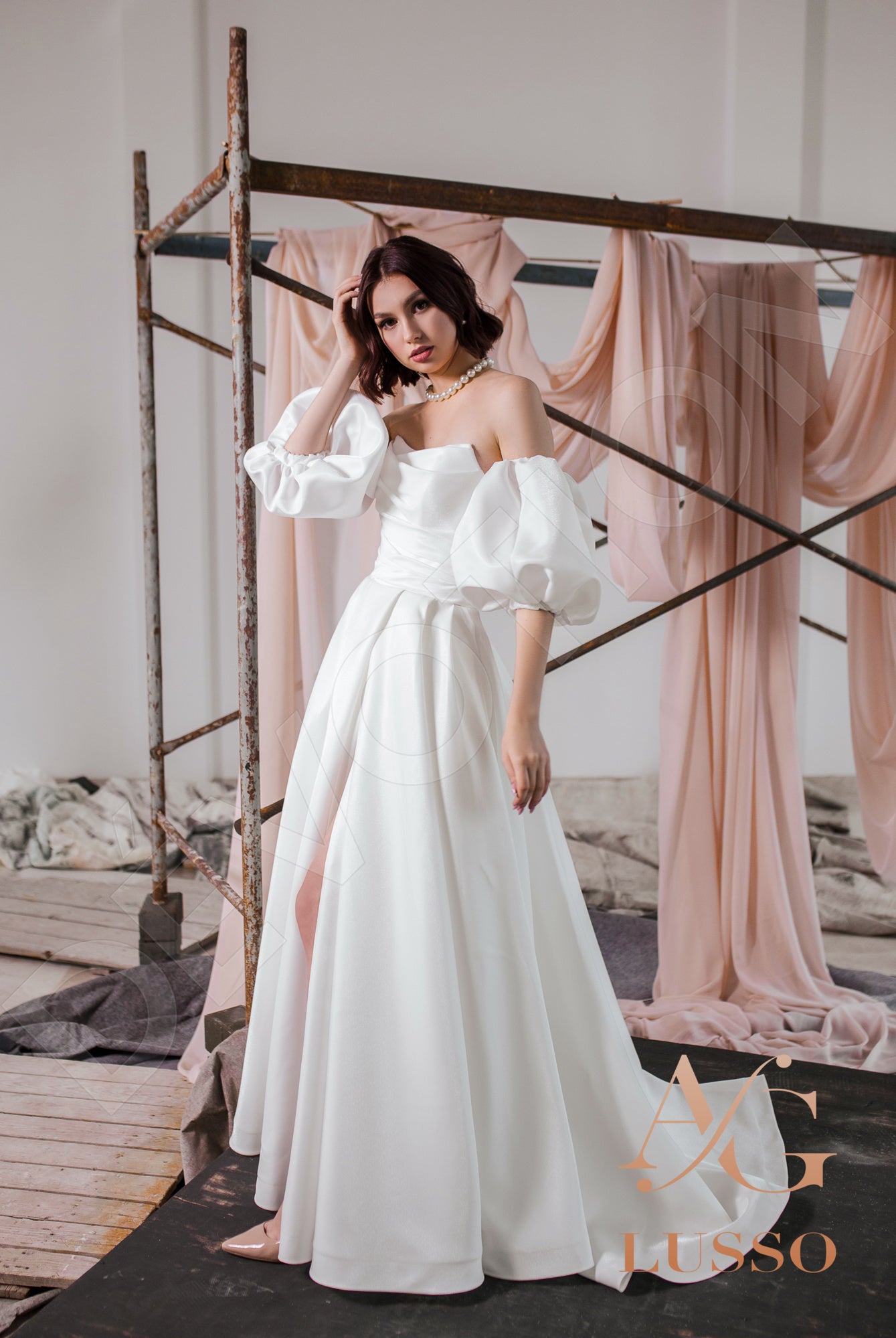 Arienna A-line Sweetheart LightMilk Wedding dress