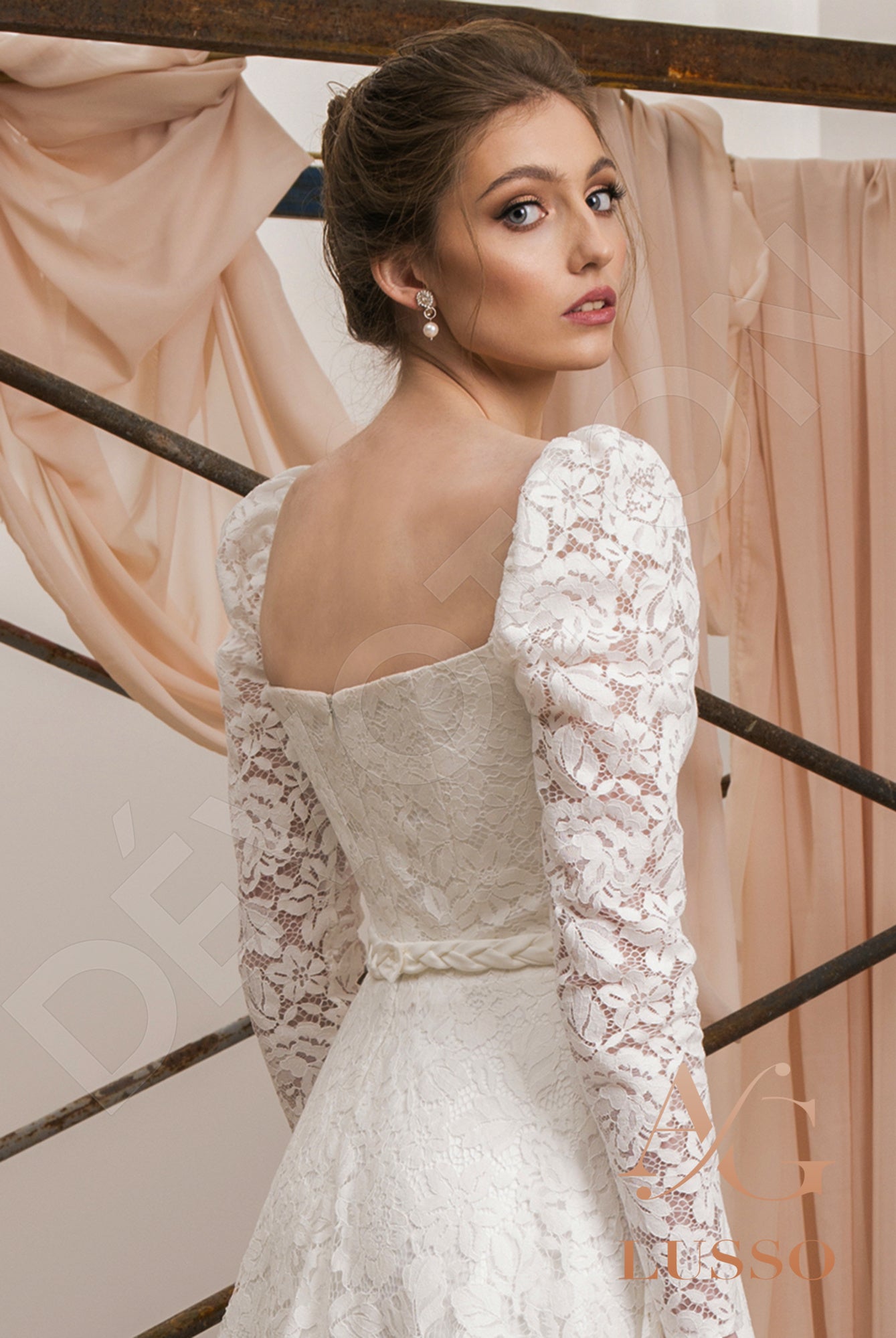 Stephany A-line Sweetheart LightMilk Wedding dress
