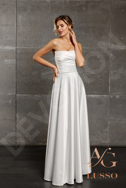 Laurence Open back A-line Strapless Wedding Dress 5