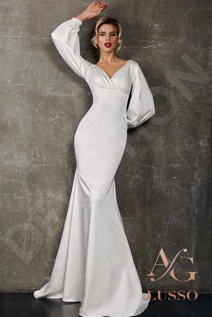 Cosette Open back Trumpet/Mermaid Long sleeve Wedding Dress Front