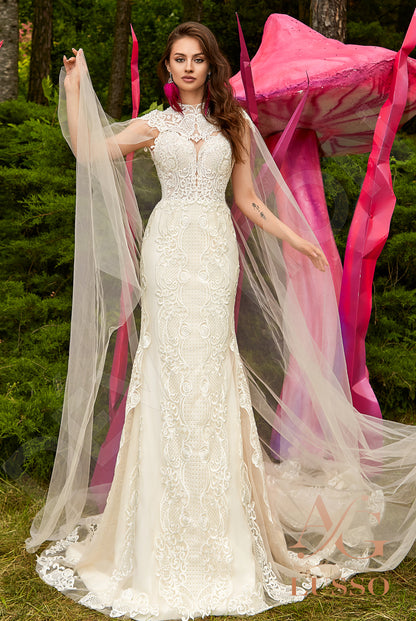 Birutte Open back Trumpet/Mermaid Straps Wedding Dress Front