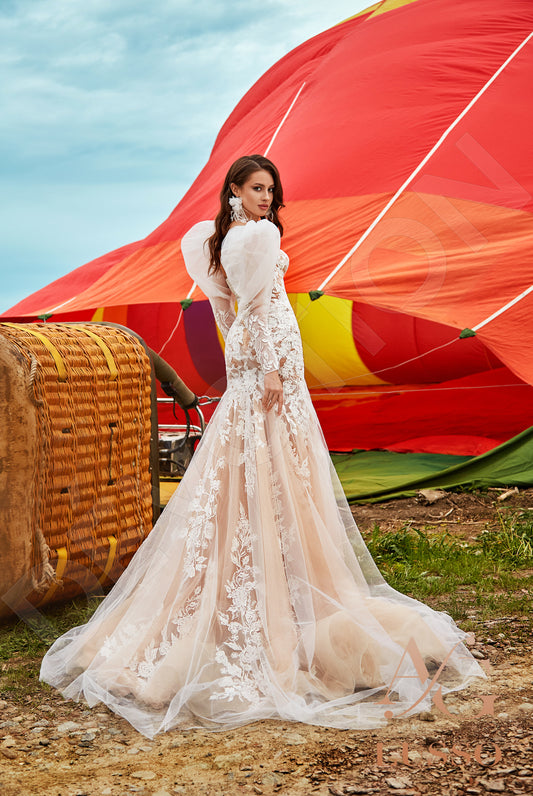 Severra Trumpet/Mermaid Sweetheart Milk Nude Wedding dress