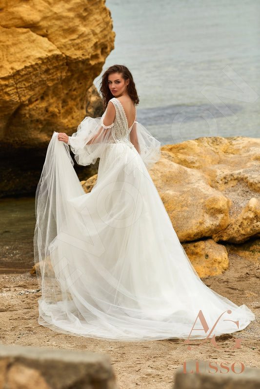 Giotta A-line Illusion Milk Ivory Wedding dress