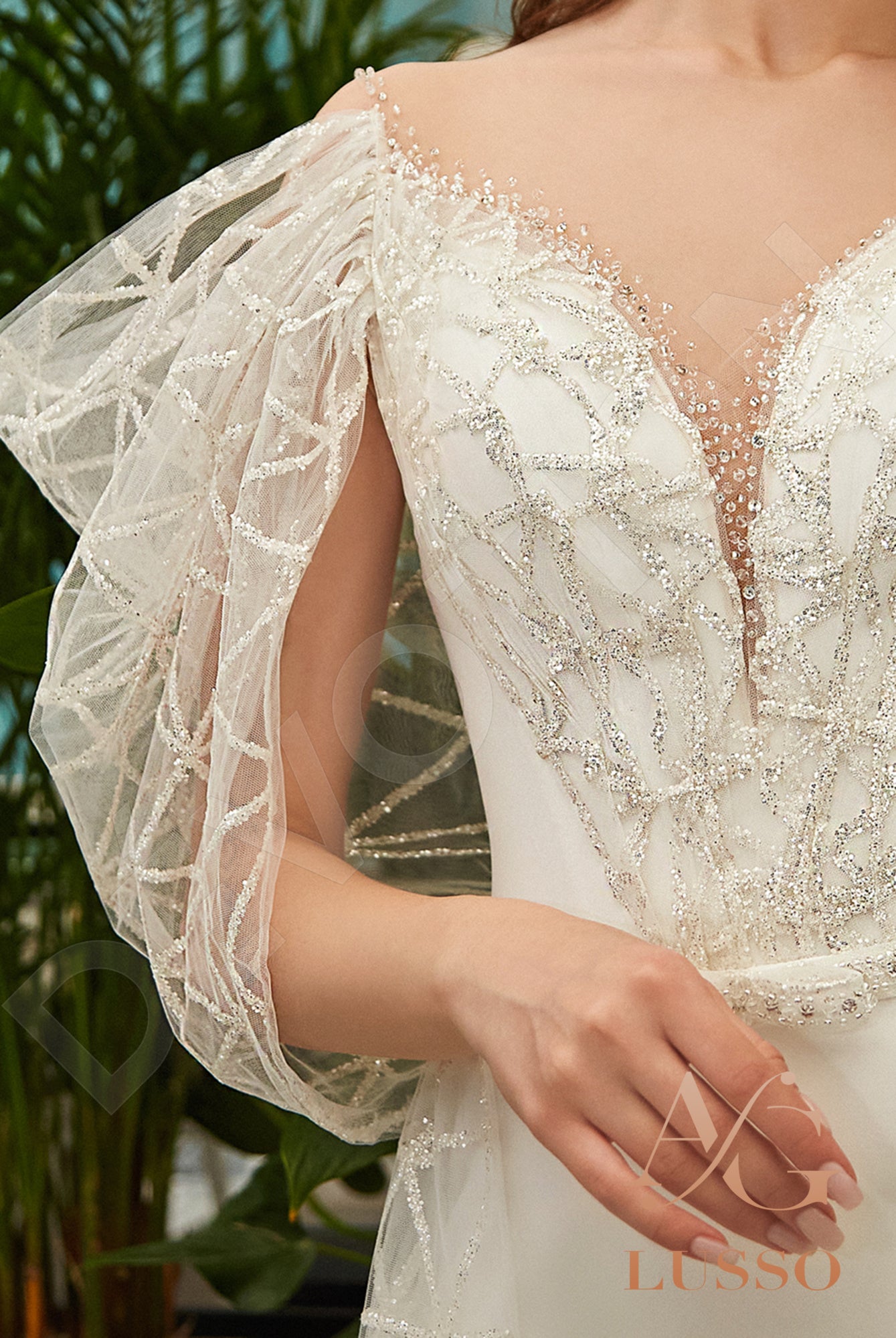 Nadira Trumpet/Mermaid Illusion Ivory Wedding dress