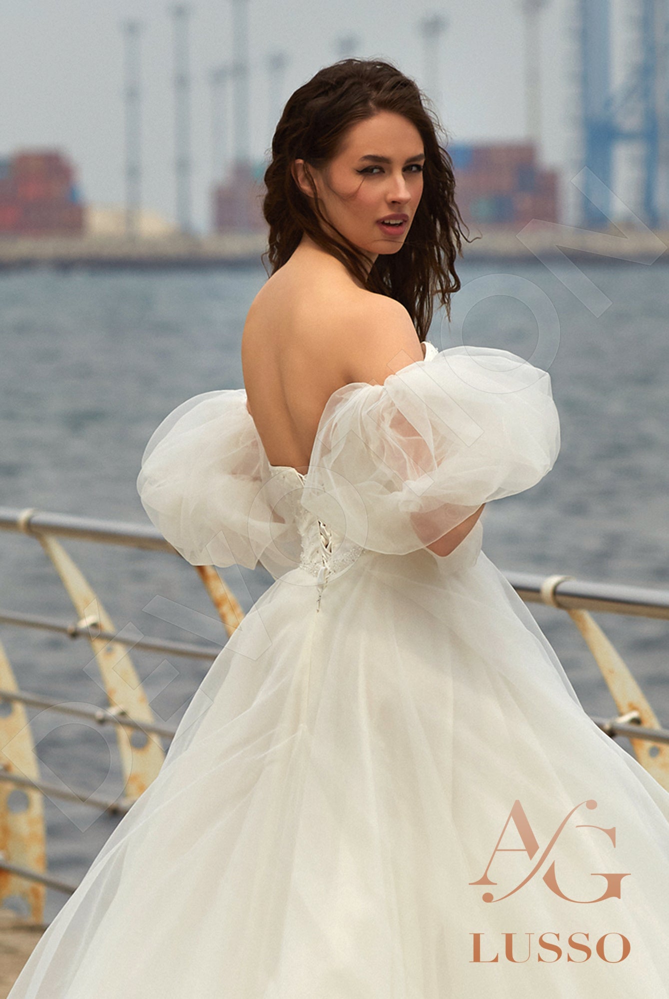 Nishana A-line Sweetheart Milk Wedding dress