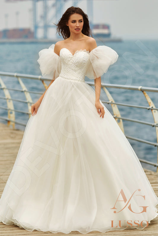 Nishana A-line Sweetheart Milk Wedding dress