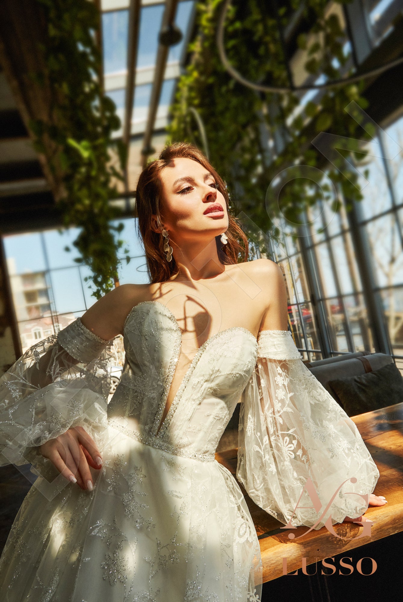 Rubina A-line Sweetheart Milk Wedding dress